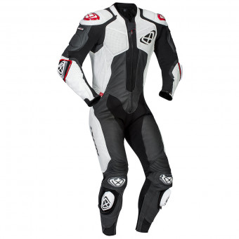 Motorrad-Lederkombi Ixon Vendetta Black White