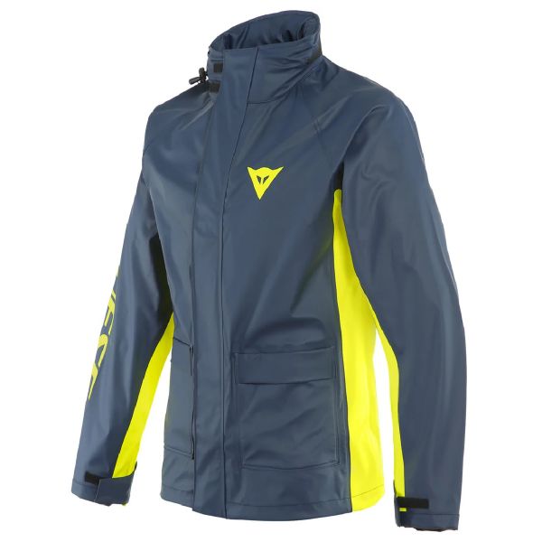 Regenjacke Dainese Storm 2 Jacket Unisex Black Iris Fluo Yellow Regenjacke Dainese Storm 2 Jacket Unisex Black Iris Fluo Yellow