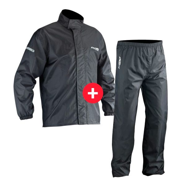 Regenjacke Ixon Compact Jacket Black + Compact Pant Black Regenjacke Ixon Compact Jacket Black + Compact Pant Black