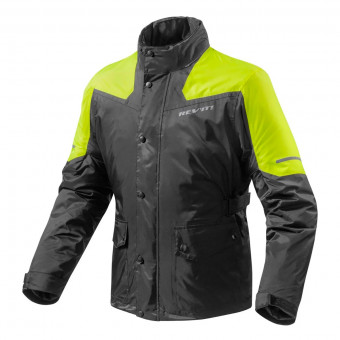 Regenjacke REV'IT Nitric 2 H2O Black Yellow Neon