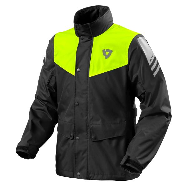 Regenjacke REV'IT Nitric 4 H2O Black Neon Yellow