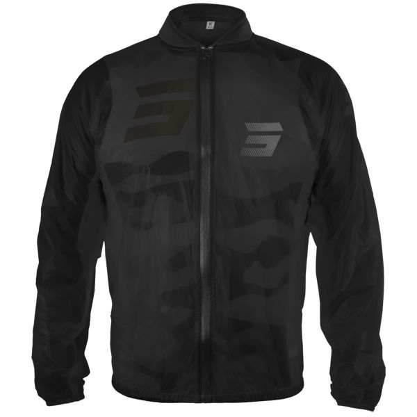 Motorrad-Regenausstattung SHOT Strechable Windbreaker Jacket Black