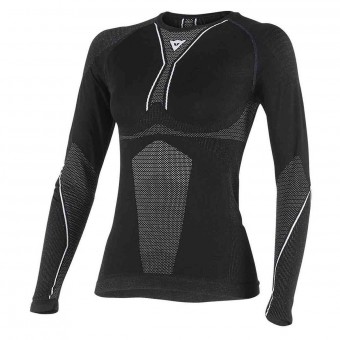 Kaltwetter-Unterziehtop Dainese D-Core Dry Tee LS Lady Black White