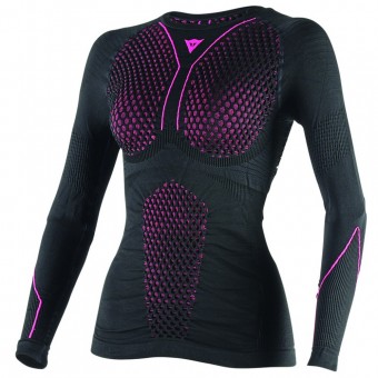 Kaltwetter-Unterziehtop Dainese D-Core Thermo Tee LS Lady Black Pink