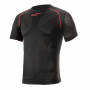 Kaltwetter-Unterziehtop Alpinestars Ride Tech V2 Top Short Sleeve Summer Black Red