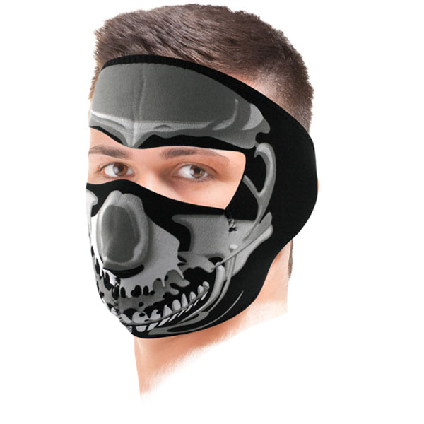 Schutzmaske Zanheadgear Chrome Skull Mask Schutzmaske Zanheadgear Chrome Skull Mask