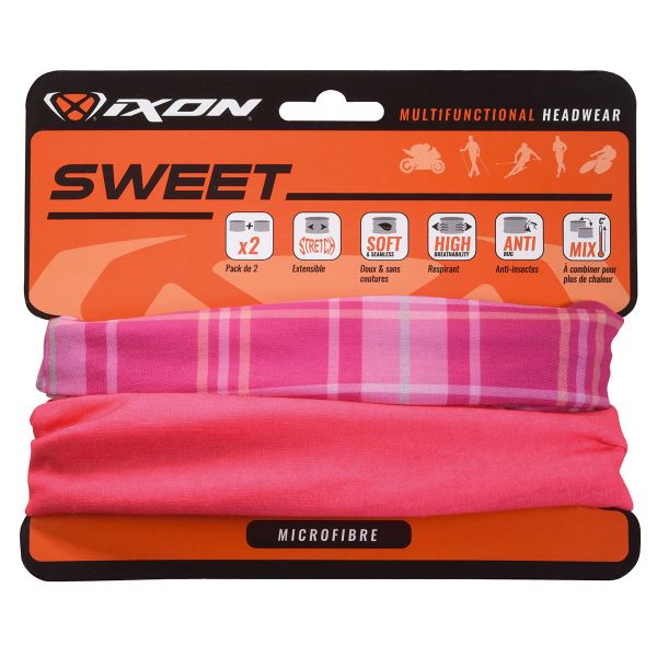 Motorrad-Halsw�rmer Ixon Sweet Square Fuchsia - Uni Rosa
