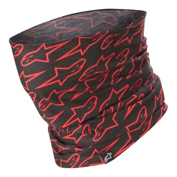 Motorrad-Halswrmer Alpinestars Astars Neck Tube Black Red Fluo