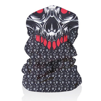 Motorrad-Halsw�rmer HARISSON Tube Red Eyes