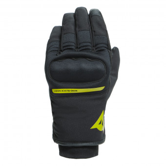 Motorradhandschuhe Dainese Avila Unisex D-Dry Black Fluo Yellow