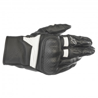Motorradhandschuhe Alpinestars Axis Leather Black White