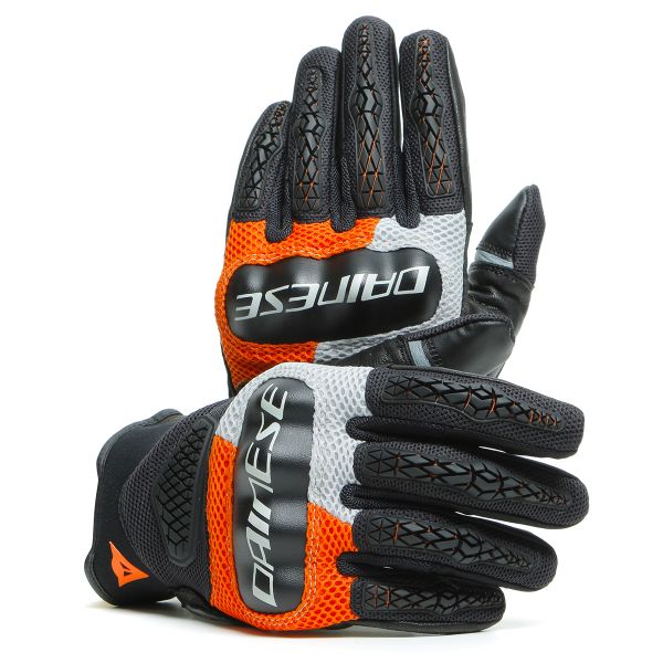 Motorradhandschuhe Dainese D-Explorer 2 Glacier Grey Orange Black