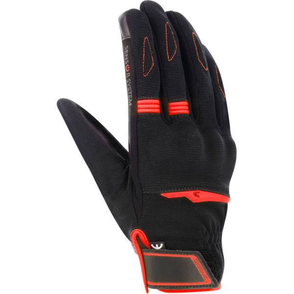 Motorradhandschuhe Bering Fletcher Evo Black Red Motorradhandschuhe Bering Fletcher Evo Black Red