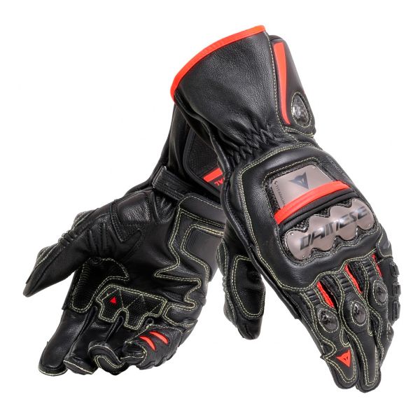 Motorradhandschuhe Dainese Full Metal 6 Black Red Fluo
