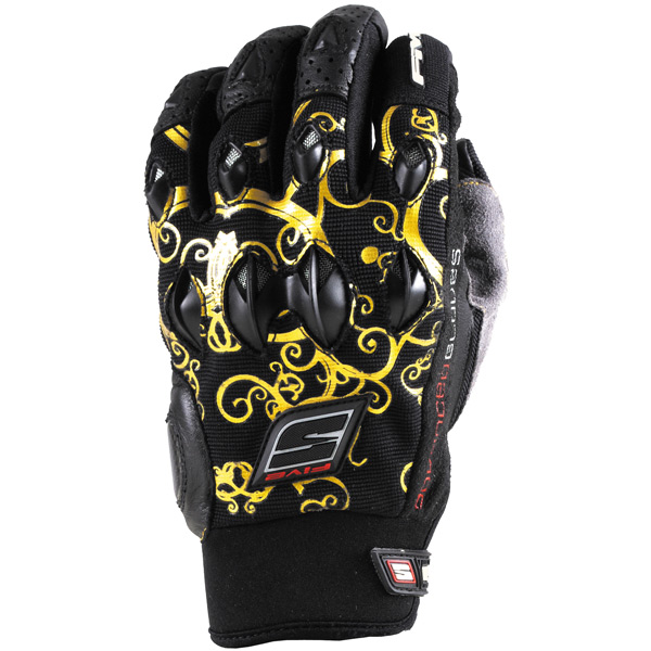 Motorradhandschuhe Five Stunt Replica Tribal Gold