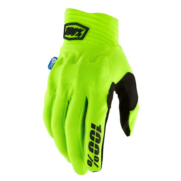 Motorradhandschuhe 100% Cognito Smart Shock Neon Yellow