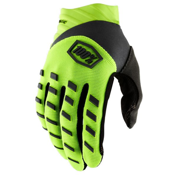 Motorradhandschuhe 100% Kid Airmatic Neon Yellow Black