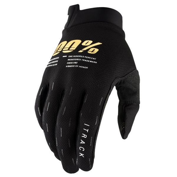 Motorradhandschuhe 100% Itrack Black