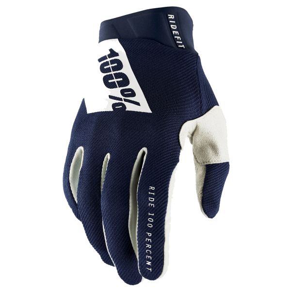Motorradhandschuhe 100% Ridefit Navy