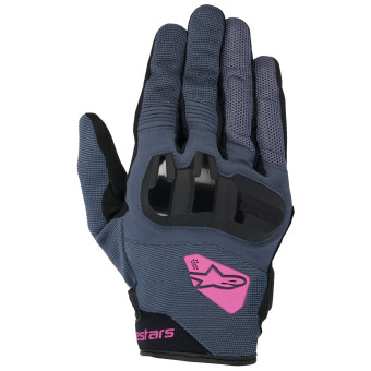 Motorradhandschuhe Alpinestars Chrome Women Asphalt Black Purple