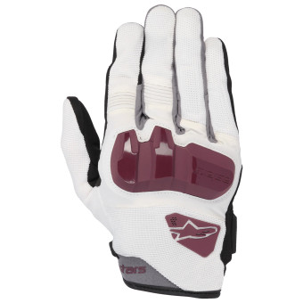 Motorradhandschuhe Alpinestars Chrome Women Off White Burgundy