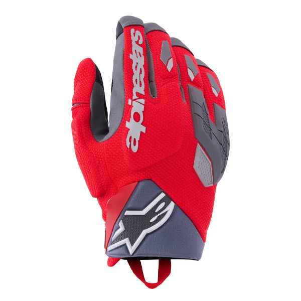 Motorradhandschuhe Alpinestars Durack Bright Red Mid Gray