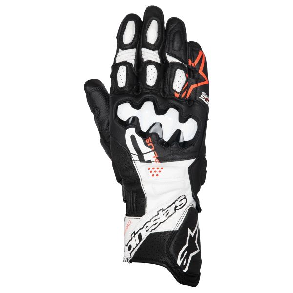 Motorradhandschuhe Alpinestars GP Plus R V3 Leather Black White Red Fluo