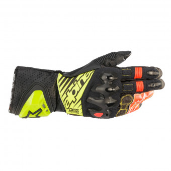 Motorradhandschuhe Alpinestars GP TECH V2 Glove Black Yellow Fluo White Red Fluo Motorradhandschuhe Alpinestars GP TECH V2 Glove Black Yellow Fluo White Red Fluo
