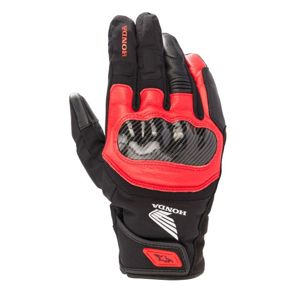 Motorradhandschuhe Alpinestars Honda SMZ Z Drystar Black Bright Red Motorradhandschuhe Alpinestars Honda SMZ Z Drystar Black Bright Red