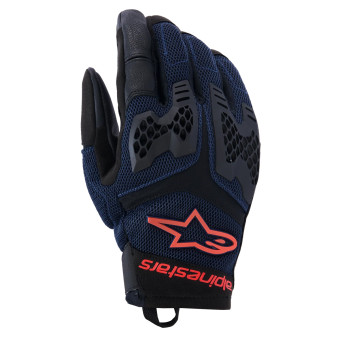 Motorradhandschuhe Alpinestars Manti Air Deep Blue Red Fluo Asphalt