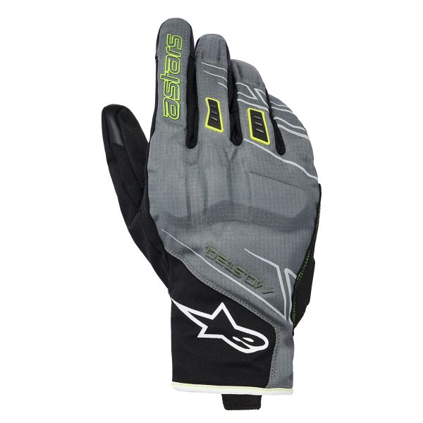 Motorradhandschuhe Alpinestars Moblast WP Fur Gray Black Sulphur Yellow