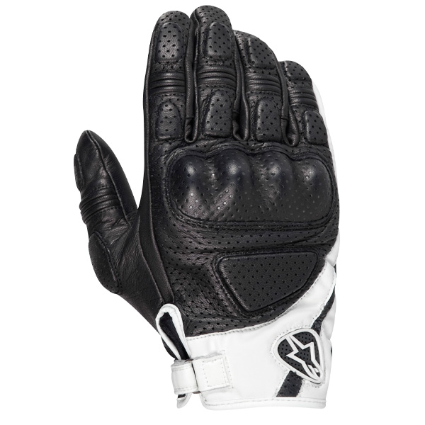Motorradhandschuhe Alpinestars Mustang Schwarz Wei�