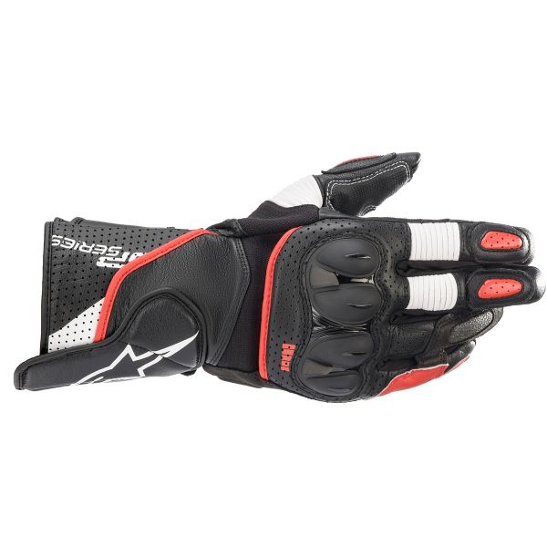 Motorradhandschuhe Alpinestars SP-2 V3 Black White Bright Red Motorradhandschuhe Alpinestars SP-2 V3 Black White Bright Red