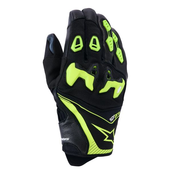 Motorradhandschuhe Alpinestars SP-R Pro Black Yellow Fluo