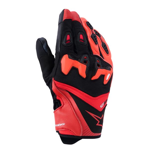 Motorradhandschuhe Alpinestars SP-R Pro Bright Red Red Fluo Black