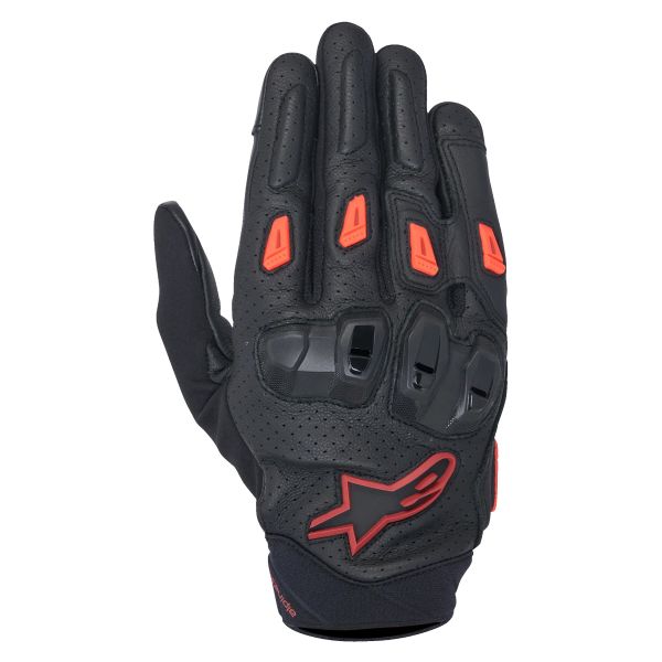 Motorradhandschuhe Alpinestars SP X 7 Black Dark Red Red Fluo Motorradhandschuhe Alpinestars SP X 7 Black Dark Red Red Fluo