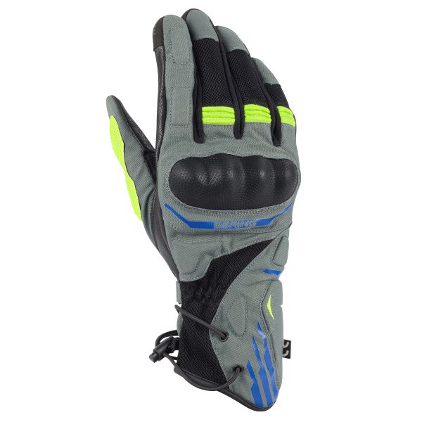 Motorradhandschuhe Bering Bakundu Grey Black Blue Glove Motorradhandschuhe Bering Bakundu Grey Black Blue Glove