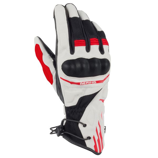 Motorradhandschuhe Bering Bakundu Grey Black Red Glove Motorradhandschuhe Bering Bakundu Grey Black Red Glove