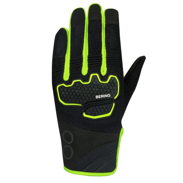 Motorradhandschuhe Bering Breeze Black Yellow Fluo Motorradhandschuhe Bering Breeze Black Yellow Fluo