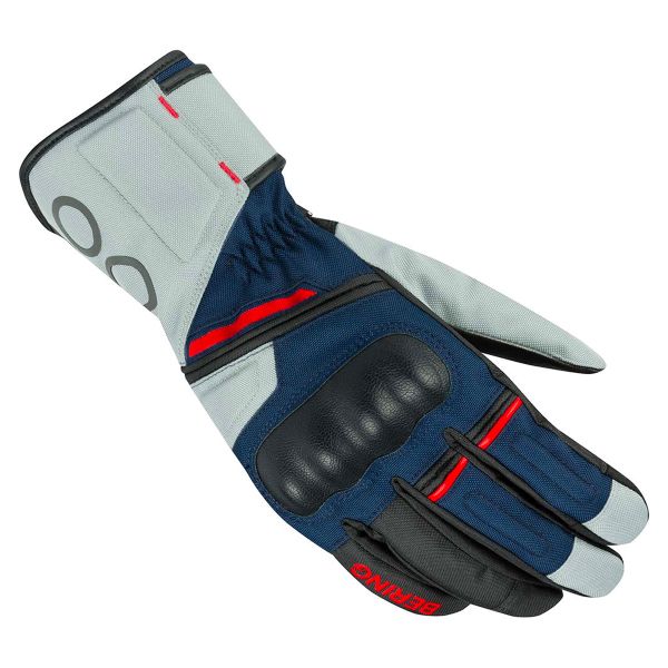 Motorradhandschuhe Bering Lady Siberia Grey Blue Red Gloves