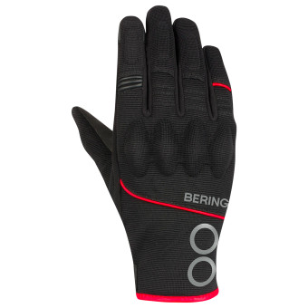 Motorradhandschuhe Bering Nassau Schwarz Rot Gloves