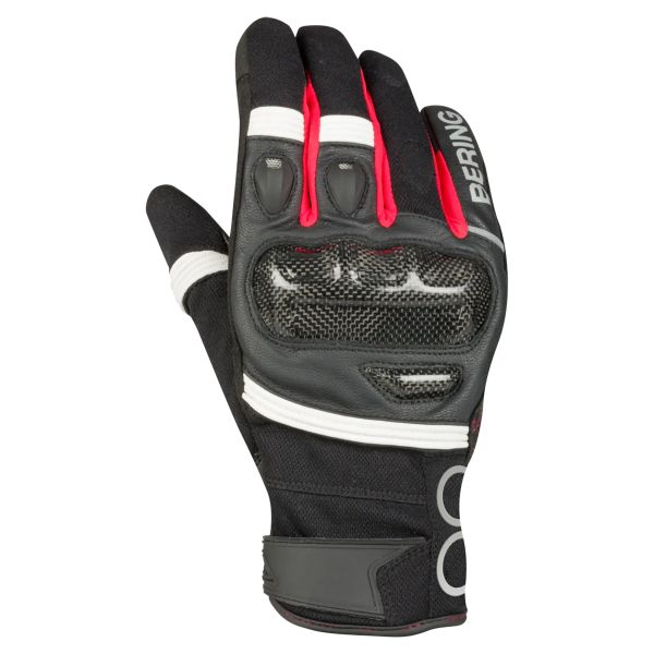 Motorradhandschuhe Bering Raid Black White Red Motorradhandschuhe Bering Raid Black White Red