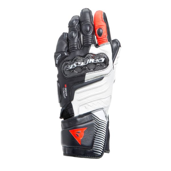 Motorradhandschuhe Dainese Carbon 4 Long Lady Black White Fluo Red Motorradhandschuhe Dainese Carbon 4 Long Lady Black White Fluo Red