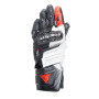 Motorradhandschuhe Dainese Carbon 4 Long Lady Black White Fluo Red