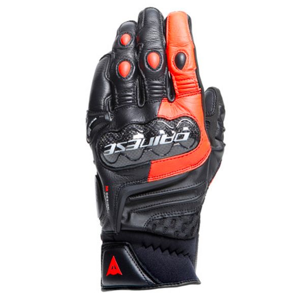 Motorradhandschuhe Dainese Carbon 4 Short Black Fluo Red Motorradhandschuhe Dainese Carbon 4 Short Black Fluo Red