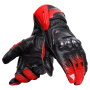 Motorradhandschuhe Dainese Fiero Metal Black Red Lava White