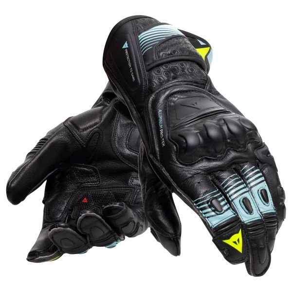 Motorradhandschuhe Dainese Fiero Metal Black Water Yellow Fluo