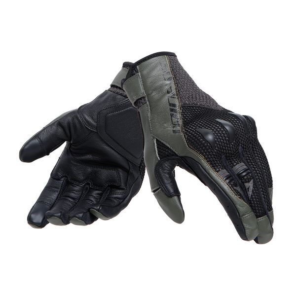 Motorradhandschuhe Dainese Karakum Ergo-Tek Black Army Green Motorradhandschuhe Dainese Karakum Ergo-Tek Black Army Green