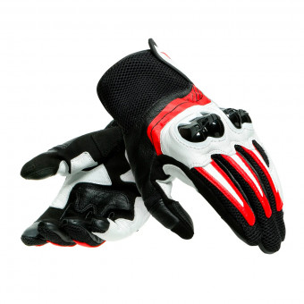 Motorradhandschuhe Dainese Mig 3 Black White Lava Red
