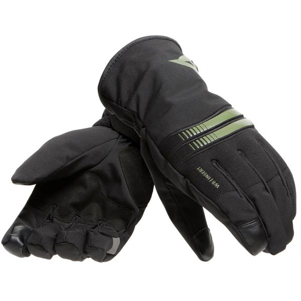 Motorradhandschuhe Dainese Plaza 3 D-Dry Black Bronze Green Motorradhandschuhe Dainese Plaza 3 D-Dry Black Bronze Green